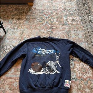 NFL Cowboys Navy Blue Crewneck